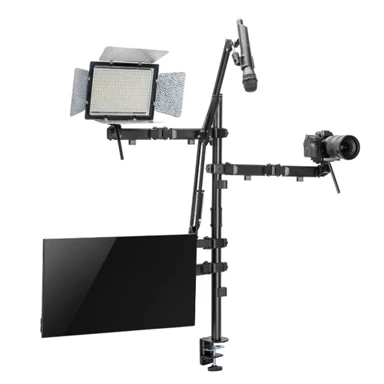 RS STUDIO NanoRS All-in-One nosač za monitor, mikrofon, kameru i rasvjetu 17–32", RS164